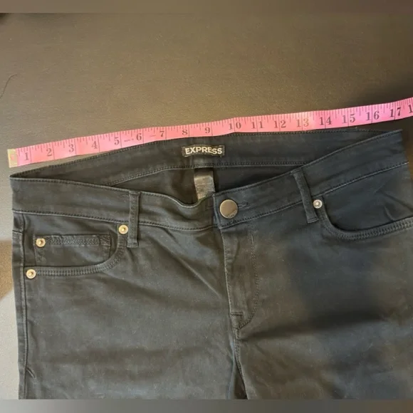 $80 Express Stella Low Rise Black Skinny Jeans - Picture 7 of 13